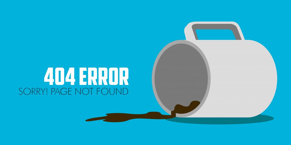 404 error website not found graphic design