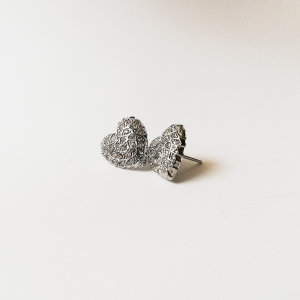 orecchini cuore diamanti biojoux